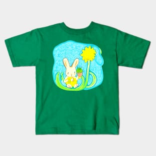 Bunny & Sunflower Kids T-Shirt